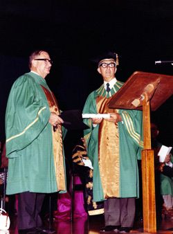 Grif Duncan and Mr Gibbs